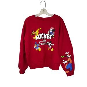 Disney Mickey and Friends Sweatshirt, Jr Size Large, Y2K, Unisex